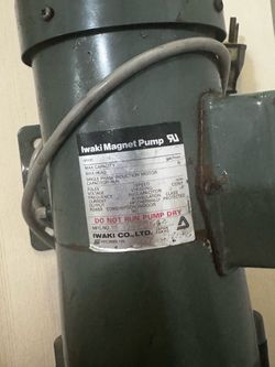 Fish tank Iwaki magnet pump 300-400 gallons