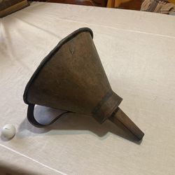 Large Hand Made Copper Funnel 