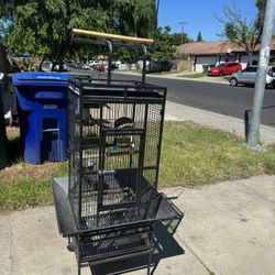 Nice Black Wire Bird Cage