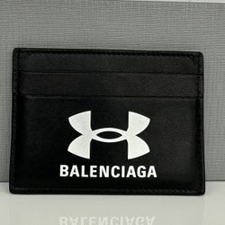 Balenciaga X Under Armor Black Card Holder 