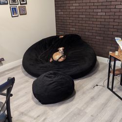 Giant Bean Bag Chair With Foot Rest