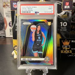 2024 PANINI PRIZM WNBA SILVER PRIZM #147 ANGEL REESE ROOKIE RC PSA 9 Mint