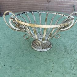 Vintage Pedestal Basket