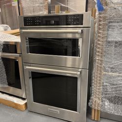 Kitchen Aid 27 Inch Built-In Combination Wall Oven With Temperature Probe