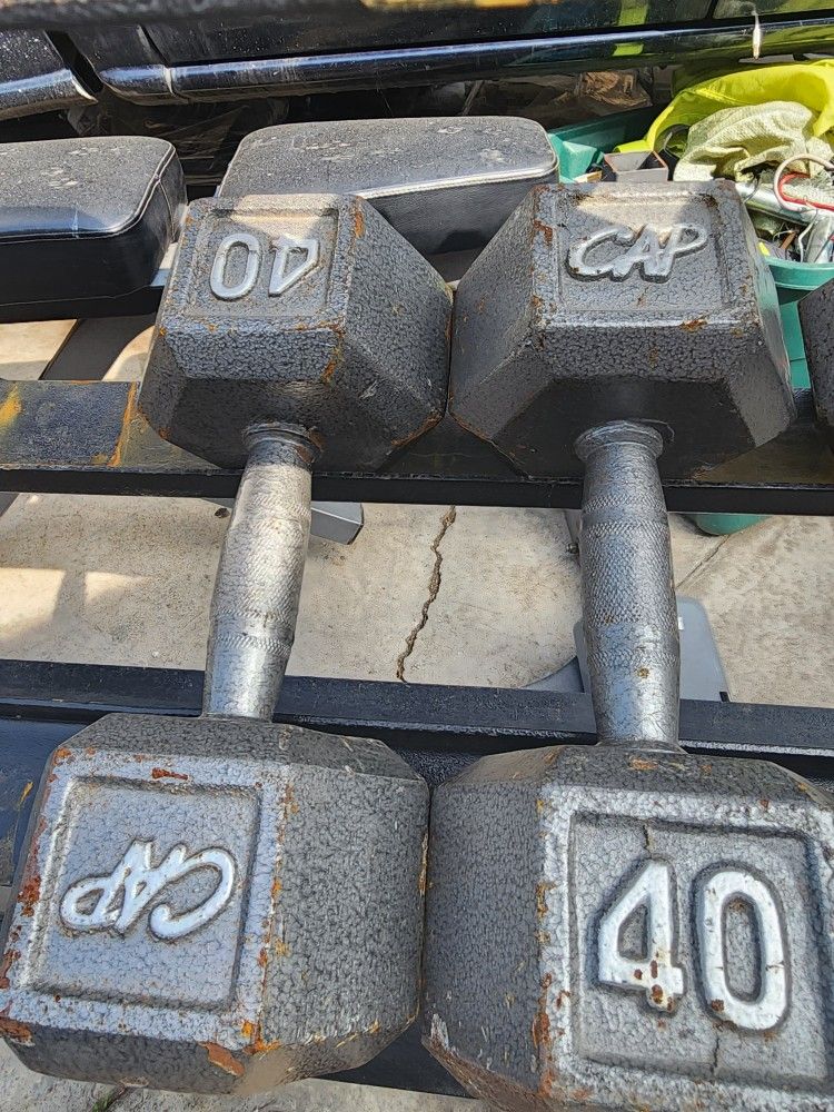 40 Pound Dumbbells