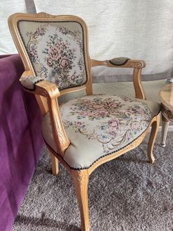 Armchair beautiful tapestry
