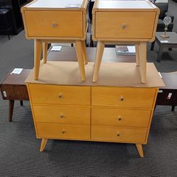 Dresser And 2 Nighstands