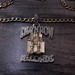 Death Row Records Gold Plated Chain With Pendant
