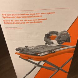 7”  RIGID TILE SAW WITH STAND