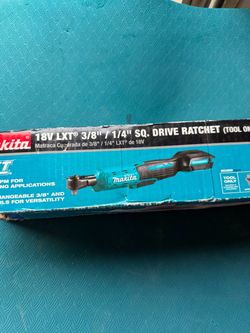 Makita 3/8 in./1/4 in. 18V LXT Lithium-Ion Cordless Square Drive Ratchet (Tool-Only)
