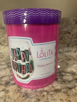 Lolita Happy Birthday Stemless Wine Glass