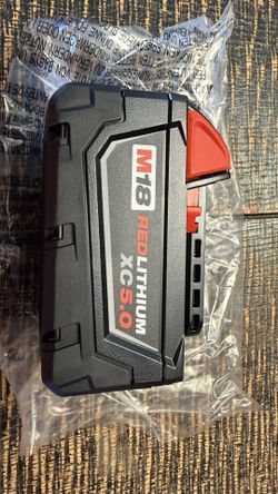Milwaukee 18v Xc5.0. 4 avAilable $90Each