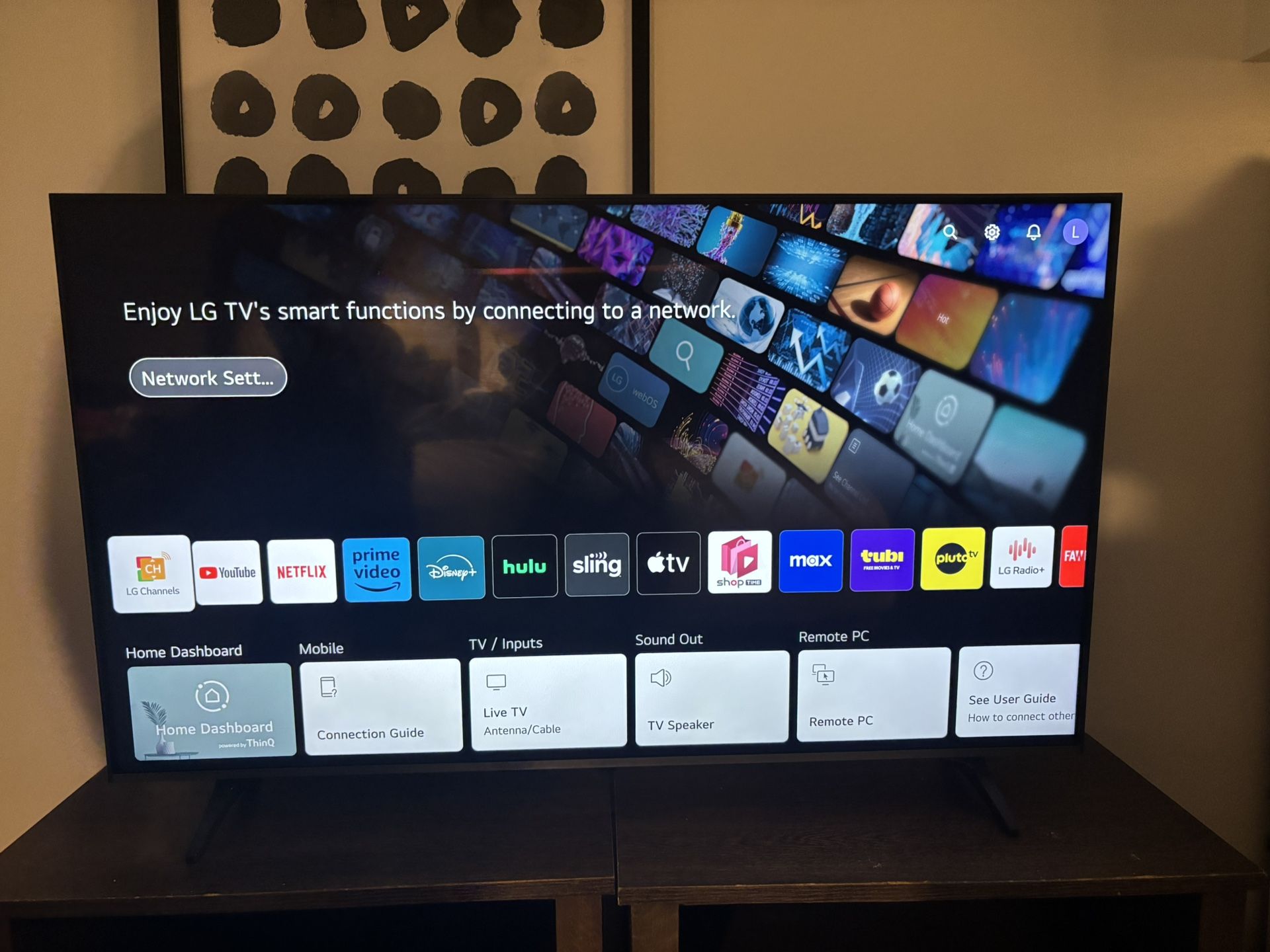 55 Inch LG AI TV