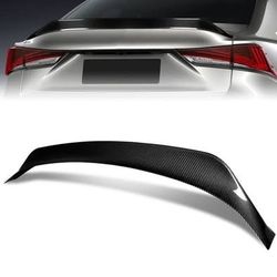 AR-STYLE CARBON FIBER TRUNK LID SPOILER WING FIT 14-20 LEXUS IS250 IS300 IS350