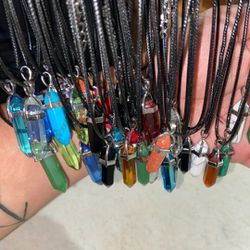 Real Natural Crystal Necklaces 