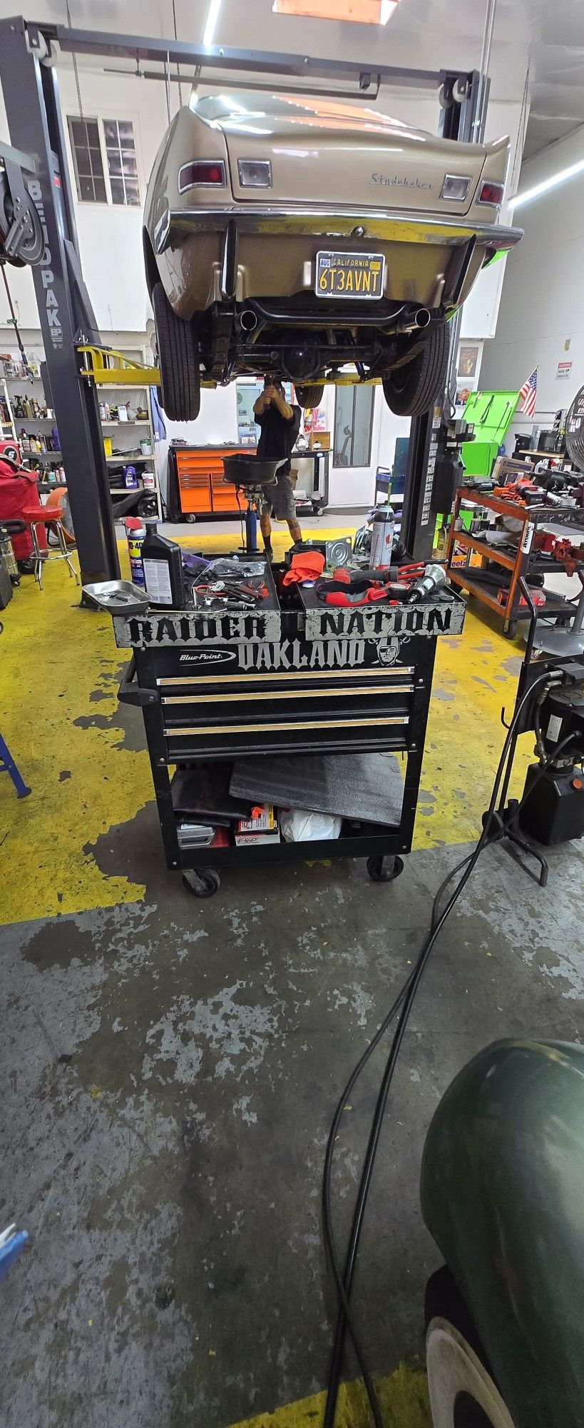 Blue Point Sliding Top Tool Cart