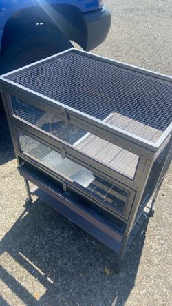 Rabbit cage pick up. E.  Side.  Tacoma