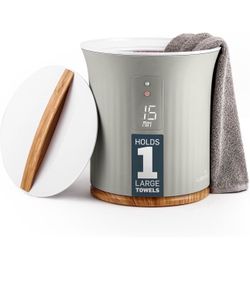 Towel Warmer | Bucket Style Luxury Heater with LED Display, Adjustable Timer, Auto Shut-Off | Fits 40” x 70” Oversized Towel