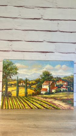 “Road to the Vineyard” (Charles Berry) Signed Oil Painting Replica/Art Study