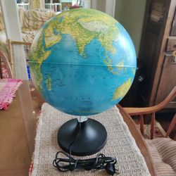 RETRO WORLD GLOBE NIGHT LIGHT
