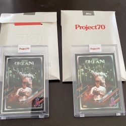 SHOHEI OHTANI “SHOWTIME “ TOPPS PROJECT 70 BASEBALL CARDS BUNDLE
