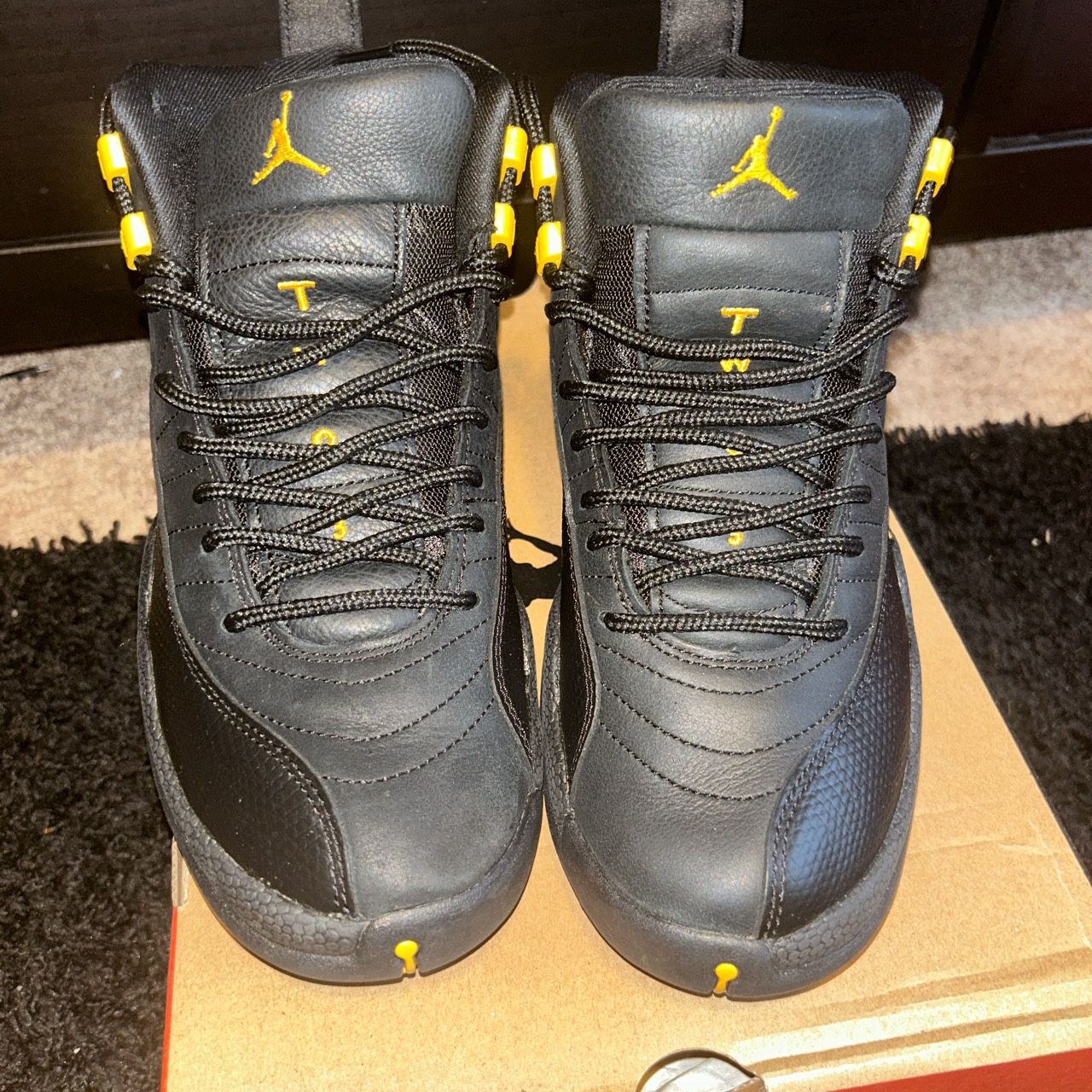 jordan 12,  black taxi