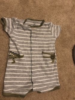 Baby clothes boys onesie button up 9month