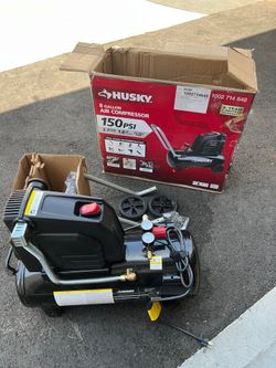 Husky 8 Gal. 150 PSI Portable Electric Oil-Free Hotdog Air Compressor