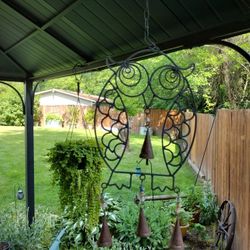 Cute Metal Owl Wind Chime