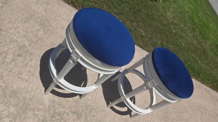 Custom 31” Coastal Swivel Barstools