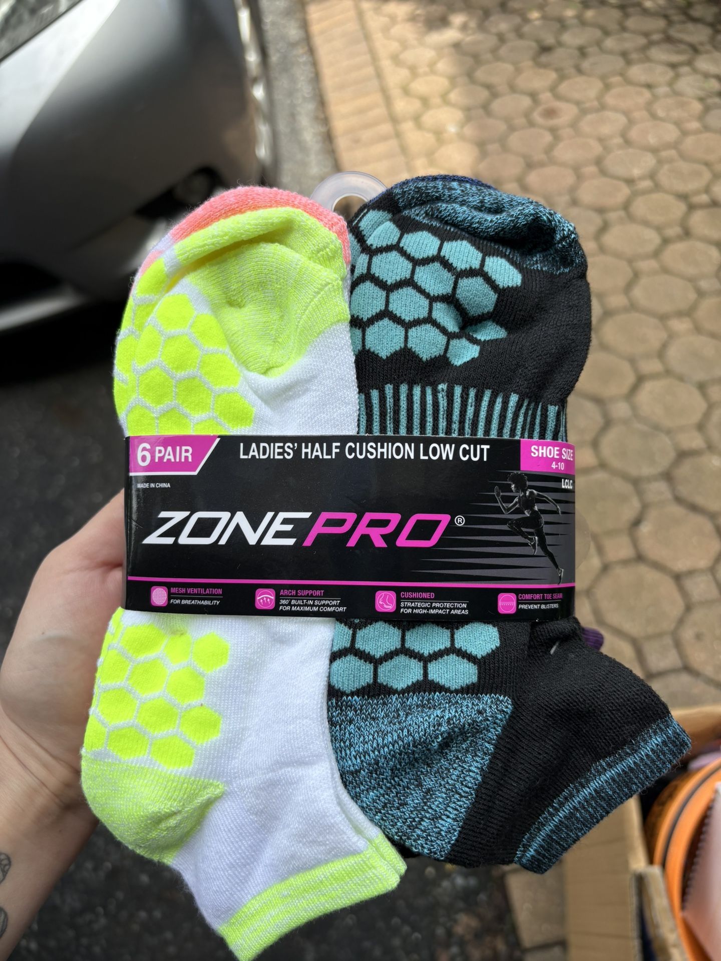 Ladies Zone Pro Socks (6 Pack)