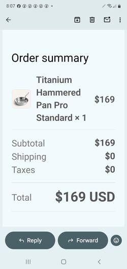 Titanium Hammered Pan