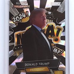 2024 Wild Card Comix Alumination President Donald J Trump 1/1 MAGA TRUMP