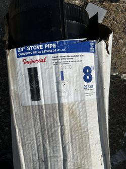 6pcs Imperial 8” x 24” Black Stove Pipe – BM0113 Wood Stove