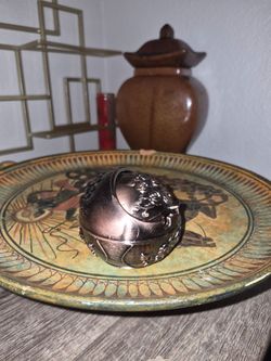 Decorative Metal Globe Trinket Box