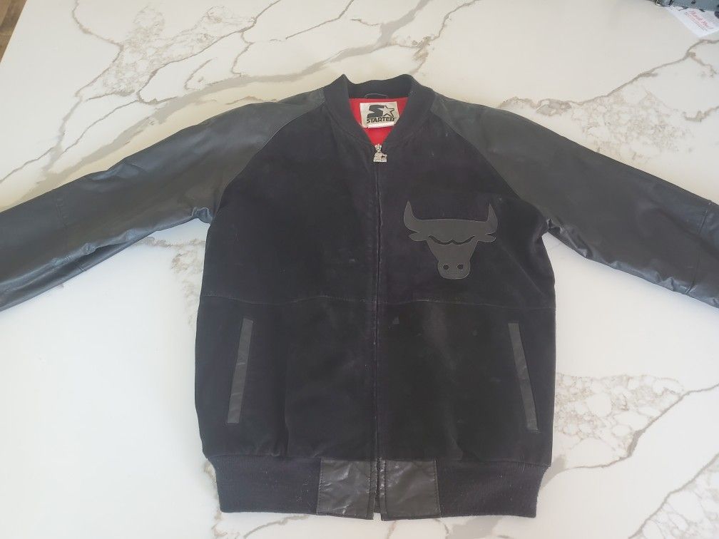 Vintage Chicago Bulls Leather Starter Jacket for Sale in Temecula