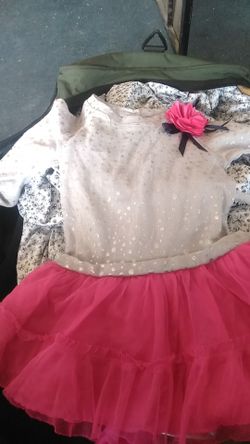 Size 5 pink and grey dress