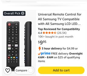 Universal Samsung Remote 2 pack