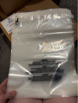 200+ Self-Sealing Suffocation Warning Bags 24” x 36” – New + Extra