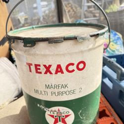 Vintage Empty Texaco Grease Can