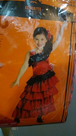 Senorita costume girls size 4 to 6
