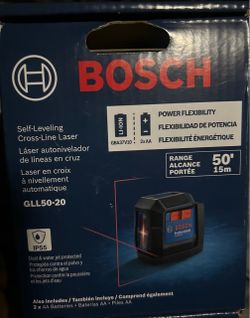 Bosch (GLL50-20) Self-Leveling Cross-Line Laser