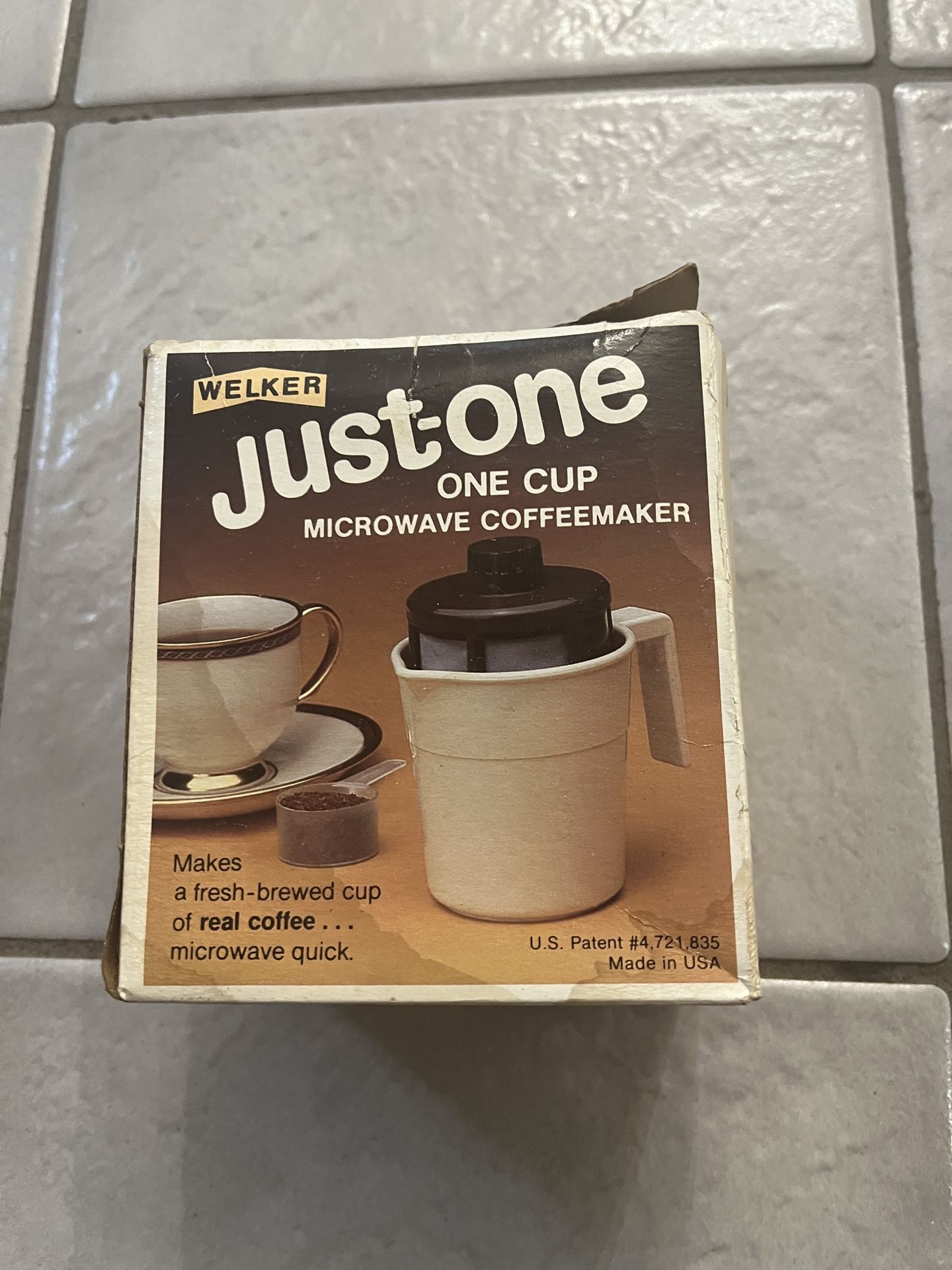 Vintage Welker Just-One Microwave Coffeemaker