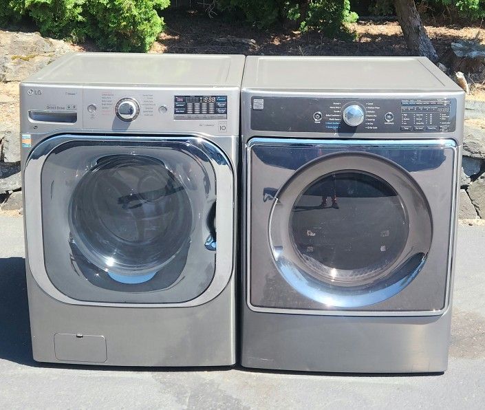LG &Kenmore Washer And Dryer Electric Mega Capacity!