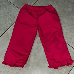 Toddler Girl’s Dark Pink Pants, Size 24 Months 