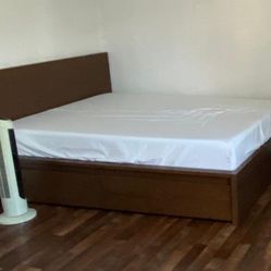 IKEA Queen Bed With Storage Like New 