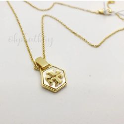 Tory burch necklace gold