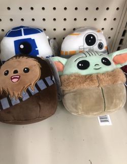 Star Wars Mini Squishmallow (baby Yoda, Chewbacca, Bb8, R2d2)