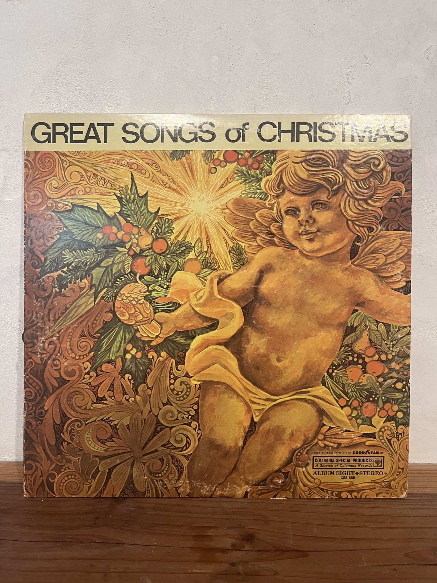 1968 Great Songs of Christmas CSS 888 Columbia Vinyl LP 33 RPM Record, Vintage 1960s Collectible Holiday Record, Retro Christmas Music