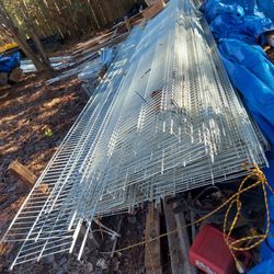 New Metal  Closet  Shelves  12ft And  7ft And All Accessories  Need Ed To  Install   Will  Sell  Separately ] 12f Pieces Of   24 Long  All Are 24 Long